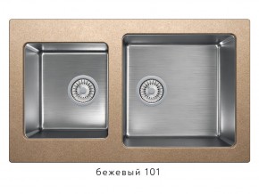 Мойка комбинированная Tolero twist TTS-840 Бежевый 101 в Качканаре - kachkanar.magazin-mebel74.ru | фото