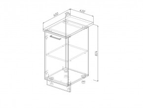 Н 40 Модуль нижний Без Столешницы МН 40 в Качканаре - kachkanar.magazin-mebel74.ru | фото