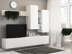 Стенка НМ-001 Сканди МДФ фасад белый в Качканаре - kachkanar.magazin-mebel74.ru | фото