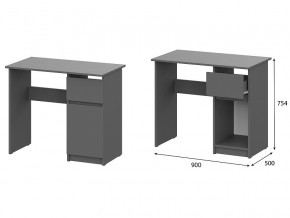 Стол письменный 900 Денвер Графит серый в Качканаре - kachkanar.magazin-mebel74.ru | фото